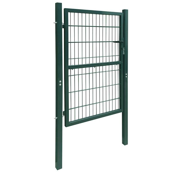 vidaXL 2D Fence Gate (Single) Green 100x120 cm