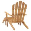 vidaXL Adirondack Chair with Footrest Solid Teak Wood