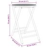 vidaXL Folding Garden Table &Oslash;55x75 cm Bamboo