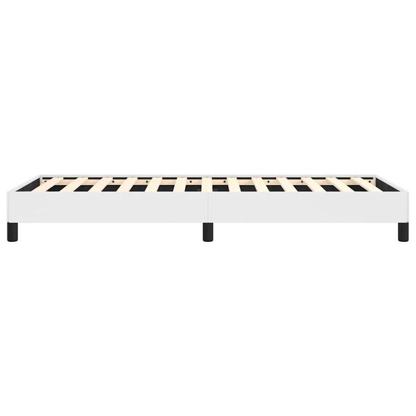 vidaXL Bed Frame without Mattress White 100x203 cm Twin XL Faux Leather