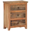 vidaXL Sideboard 60x33x75 cm Solid Acacia Wood and Reclaimed Wood