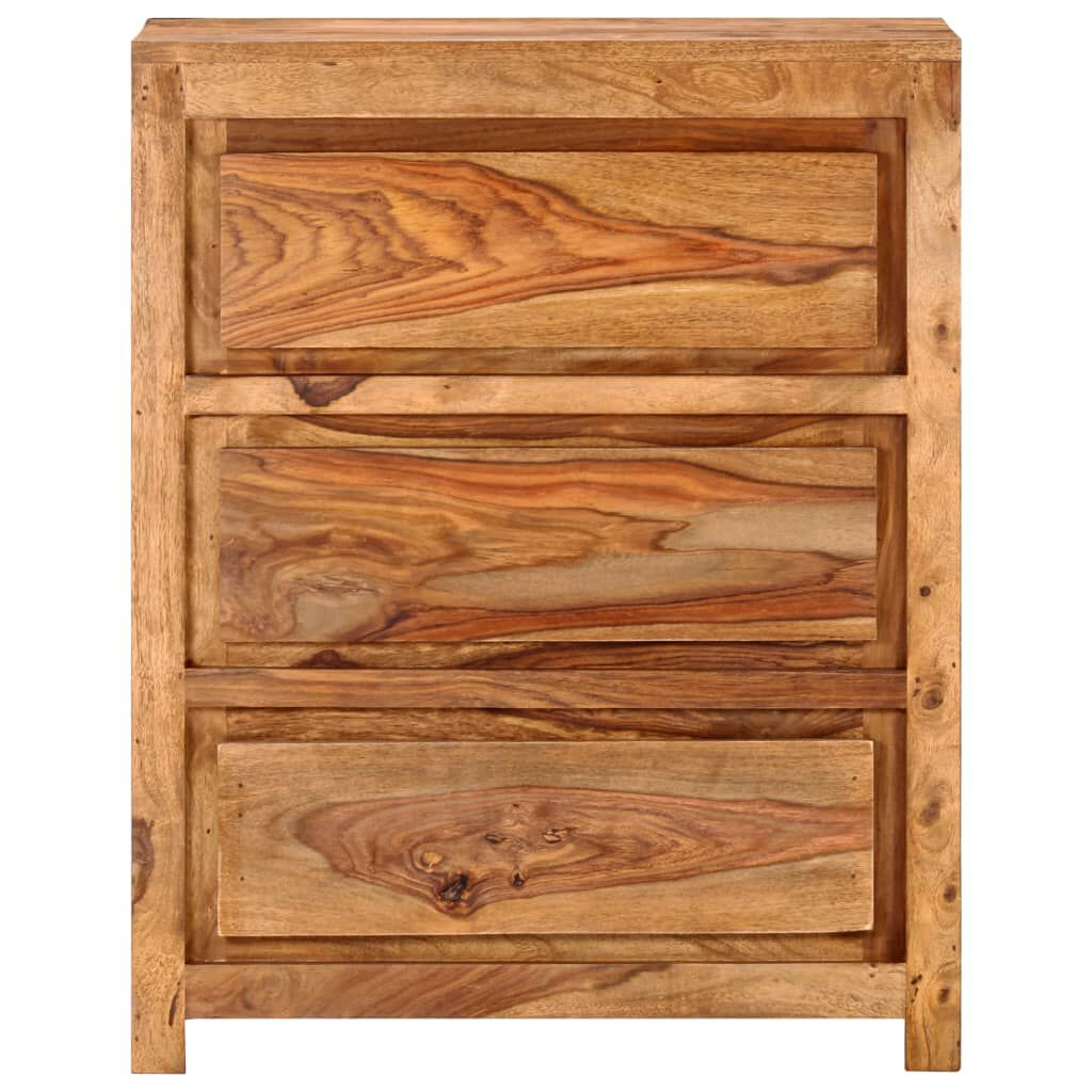 vidaXL Drawer Cabinet 60x33x75 cm Solid Wood Acacia