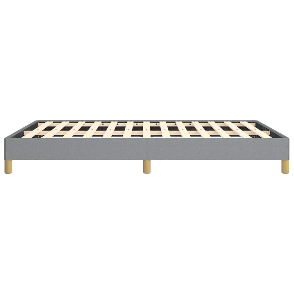 vidaXL Bed Frame without Mattress Light Grey 137x190 cm Full Fabric
