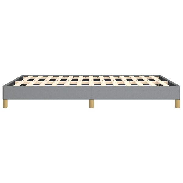 vidaXL Bed Frame without Mattress Light Grey 137x190 cm Full Fabric
