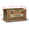 vidaXL Shoe Storage Bench Solid Reclaimed Wood