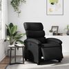 vidaXL Electric Recliner Chair Black Faux Leather