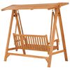 vidaXL Swing Bench 174 cm Solid Teak Wood