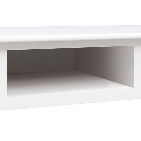vidaXL Writing Desk White 110x45x76 cm Wood
