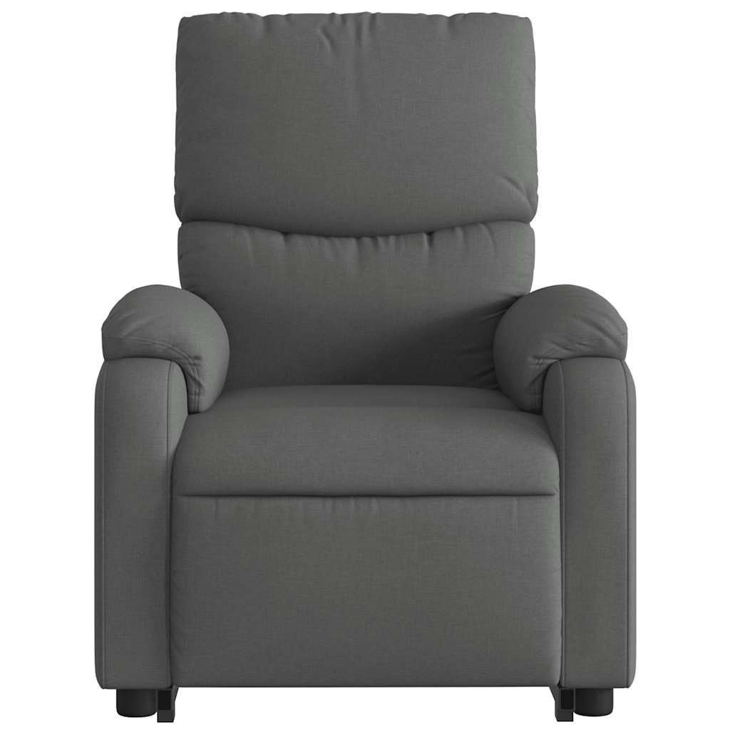 vidaXL Stand up Massage Recliner Chair Dark Grey Fabric