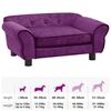 vidaXL Dog Sofa Burgundy 72x45x30 cm Plush