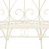 vidaXL Garden Bench 95 cm Iron Antique White