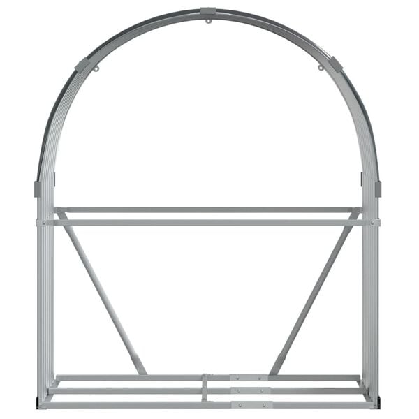 vidaXL Log Holder Anthracite 120x45x140 cm Galvanised Steel