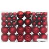 vidaXL Christmas Baubles 100 pcs Wine Red 3 / 4 / 6 cm