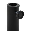 vidaXL Parasol Base Round Polyresin 19 kg Black