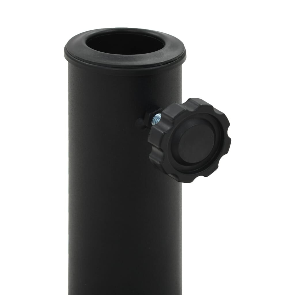 vidaXL Parasol Base Round Polyresin 19 kg Black
