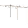 vidaXL Garden Pergola Antique Brown 6x3x2.5 m Iron