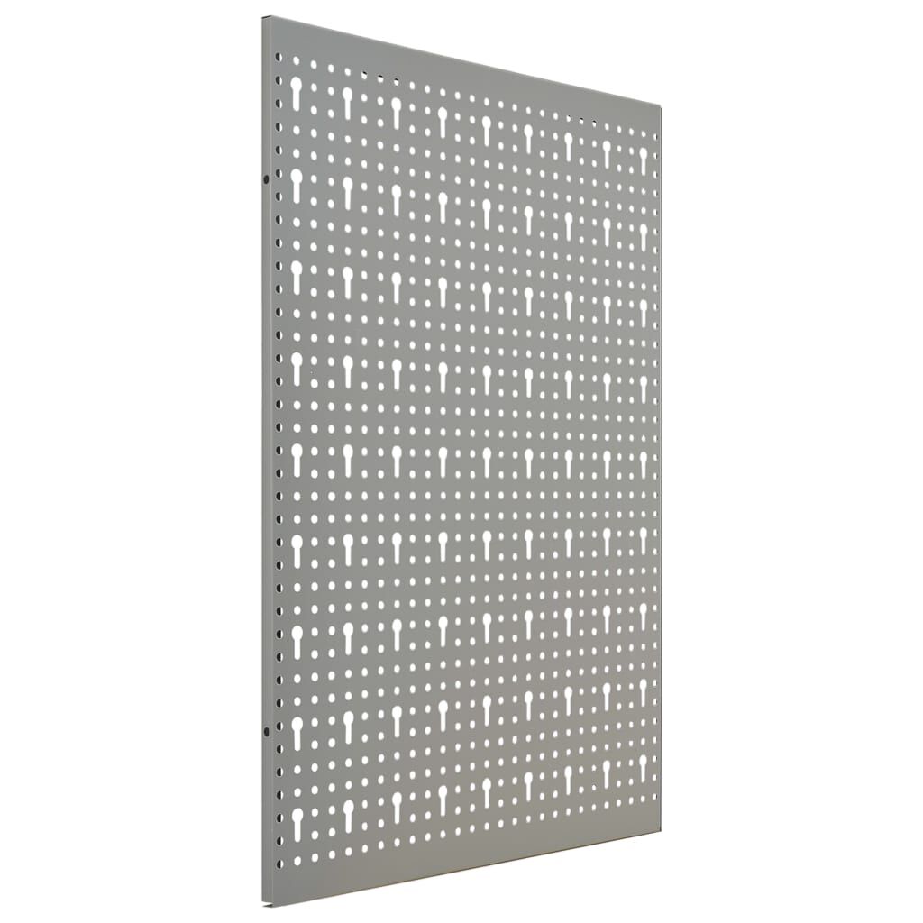 vidaXL Wall-mounted Peg Boards 3 pcs 40x58 cm Steel