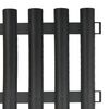 vidaXL Lawn Edgings 17 pcs Anthracite 10 m PP
