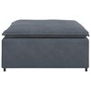vidaXL Modular Sofa Footstool Module Dark Grey 100x100x48 cm