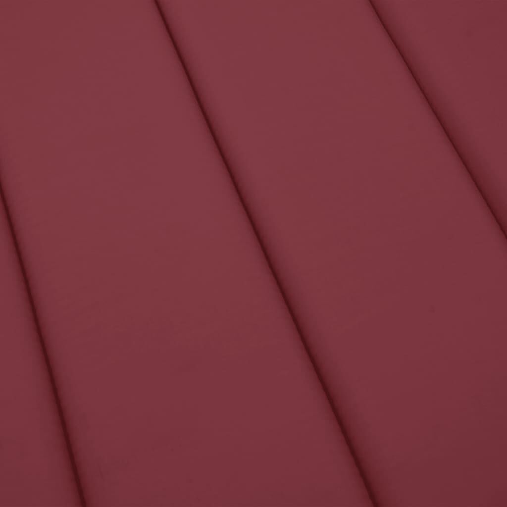 vidaXL Sun Lounger Cushion Wine Red 200x70x3cm Oxford Fabric