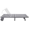 vidaXL 2-Person Garden Sun Lounger with Cushion Grey Solid Acacia Wood
