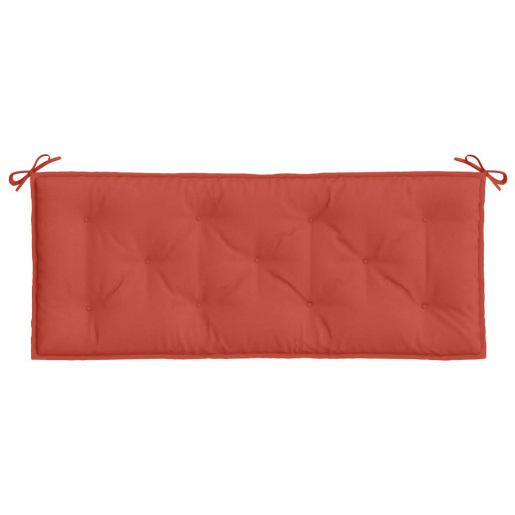 vidaXL Garden Bench Cushion Melange Red 120x50x7 cm Fabric