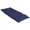 vidaXL Highback Chair Cushions 4 pcs Navy Blue Oxford Fabric
