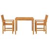 vidaXL Garden Dining Set 3 pcs Brown Solid acacia wood