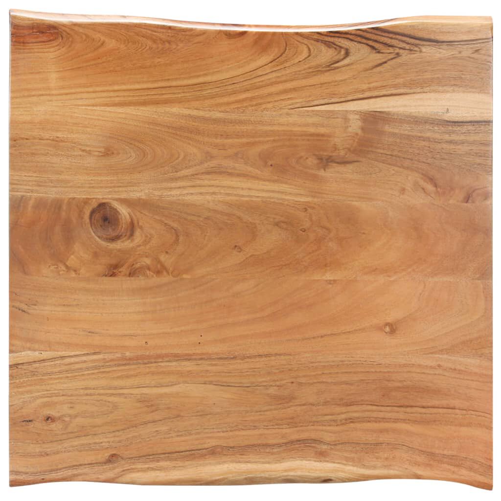 vidaXL Coffee Table with Live Edges 60x60x40 cm Solid Acacia Wood