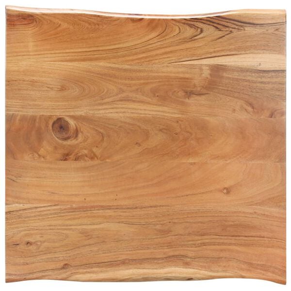 vidaXL Coffee Table with Live Edges 60x60x40 cm Solid Acacia Wood