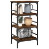 vidaXL Kitchen Trolley Smoked Oak 45x35x89.5 cm Engineered Wood