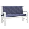 vidaXL Garden Bench Cushions 2 pcs Navy Blue 120x50x7 cm Oxford Fabric