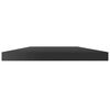 vidaXL Bookshelf Boards 4 pcs High Gloss Black 100x20x1.5 cm Engineered Wood