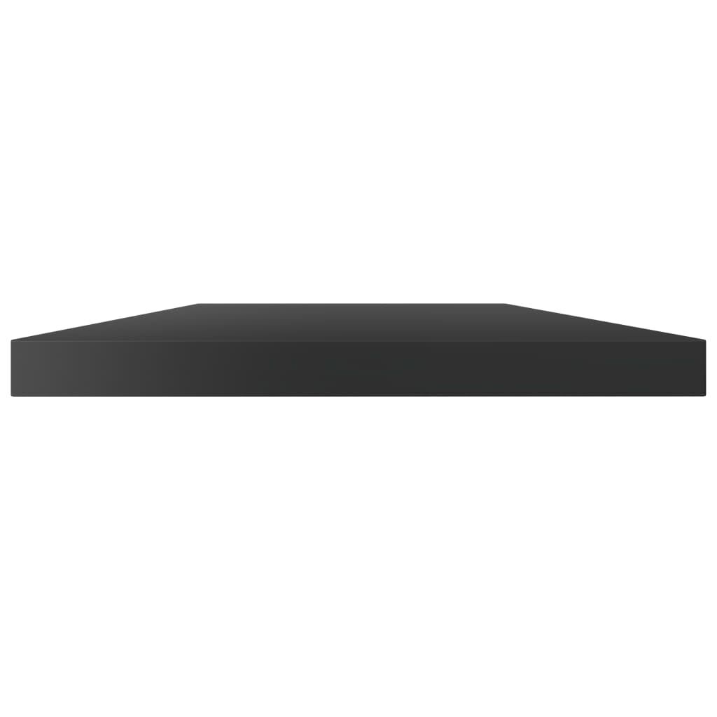 vidaXL Bookshelf Boards 4 pcs High Gloss Black 100x20x1.5 cm Engineered Wood