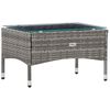 vidaXL 5 Piece Garden Lounge Set With Cushions Poly Rattan Grey