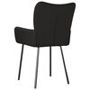 vidaXL Dining Chairs 2 pcs Black Fabric