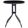 vidaXL 3 Piece Bistro Set Aluminium and Textilene Black