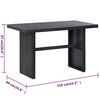 vidaXL 3 Piece Garden Lounge Set with Cushions Poly Rattan Black