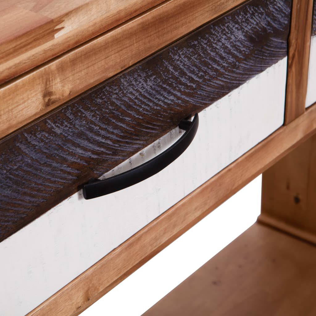 vidaXL Console Table Solid Acacia Wood 86x30x75 cm