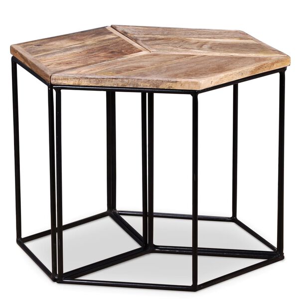 vidaXL Coffee Table Solid Mango Wood 56x48x40 cm