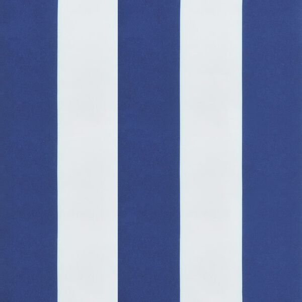 vidaXL Sun Lounger Cushion Blue&White Stripe Oxford Fabric