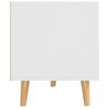 vidaXL TV Cabinet White and Sonoma Oak 90x40x48.5 cm Engineered Wood