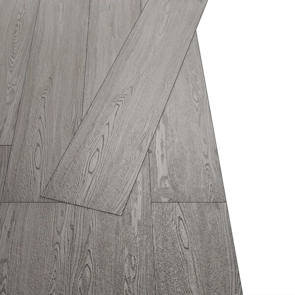 vidaXL Self-adhesive PVC Flooring Planks 5.02 m² 2 mm Dark Grey