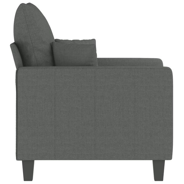vidaXL Sofa Chair Dark Grey 60 cm Fabric