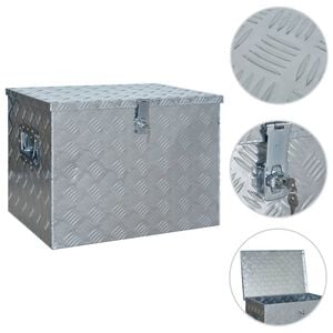 vidaXL Aluminium Box 610x430x455 mm Silver