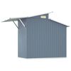 vidaXL Garden Shed Grey 270x130x208.5 cm Galvanised Steel
