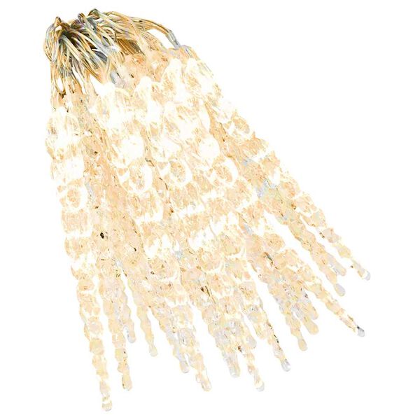 vidaXL Christmas Icicle Lights 40pcs Warm White Acrylic Remote Control