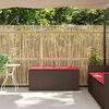 vidaXL Garden Bench with Cushion Brown 110x40x44 cm Poly Rattan