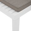 vidaXL Garden Lounge Chairs with Cushions 2 pcs Plastic White