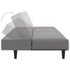 vidaXL 2-Seater Sofa Bed Light Grey Velvet